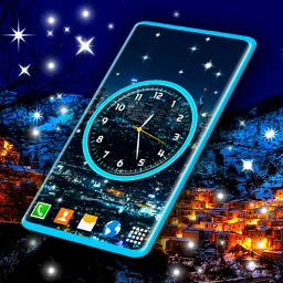 Ikon Night Sky Clock Live Wallpaper
